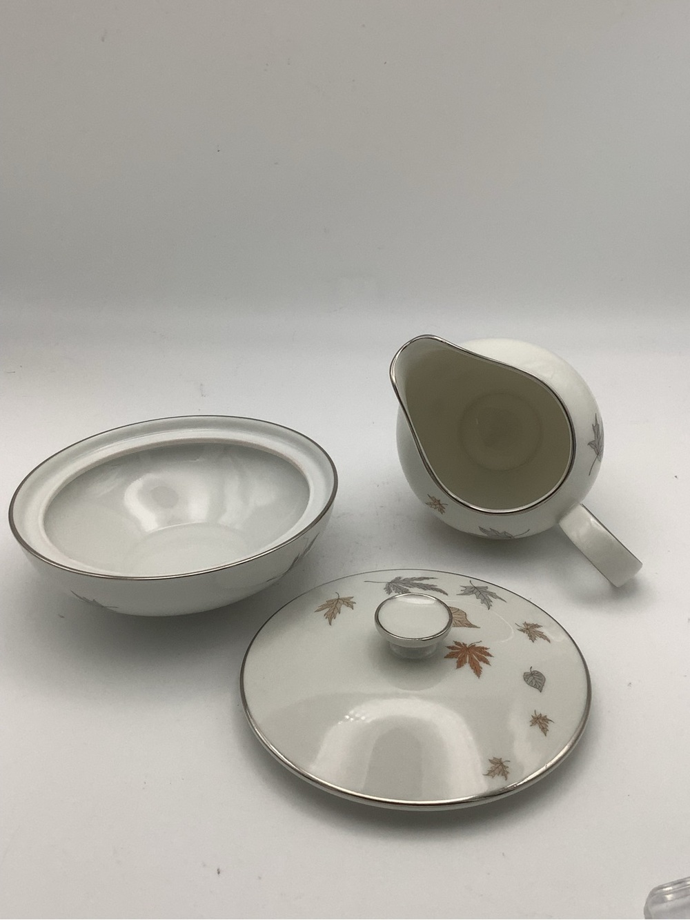 Vintage Heinrich & Co. Allure Bavarian Porcelain Leaf-Accent Serving Set - Picture 11 of 16